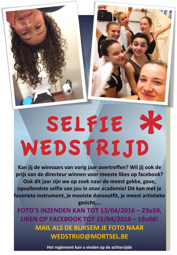 Affiche Selfiewedstrijd
